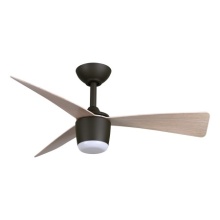 Minka-Aire F743L-DB/ASW - Elavan 36" LED Indoor/Outdoor Ceiling Fan