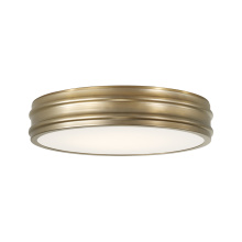 Capital 261111AD - 16" W x 3.25" H Integrated LED Flush Mount in Aged Brass with Soft White Glass Diffuser