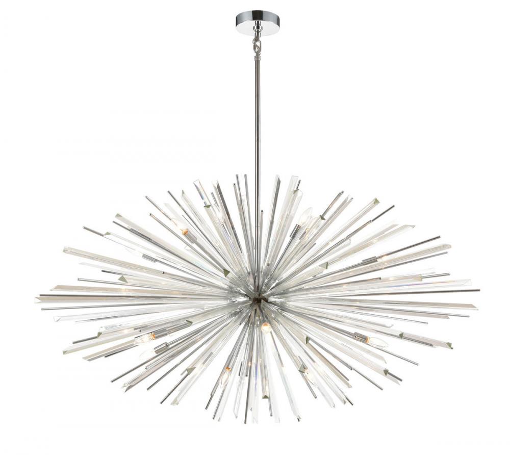 Palisades Ave. 60" Chandelier in Chrome
