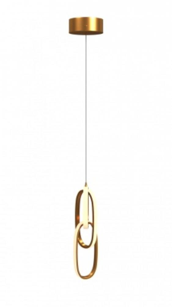 Circa 23" LED Looping Pendant In Gold