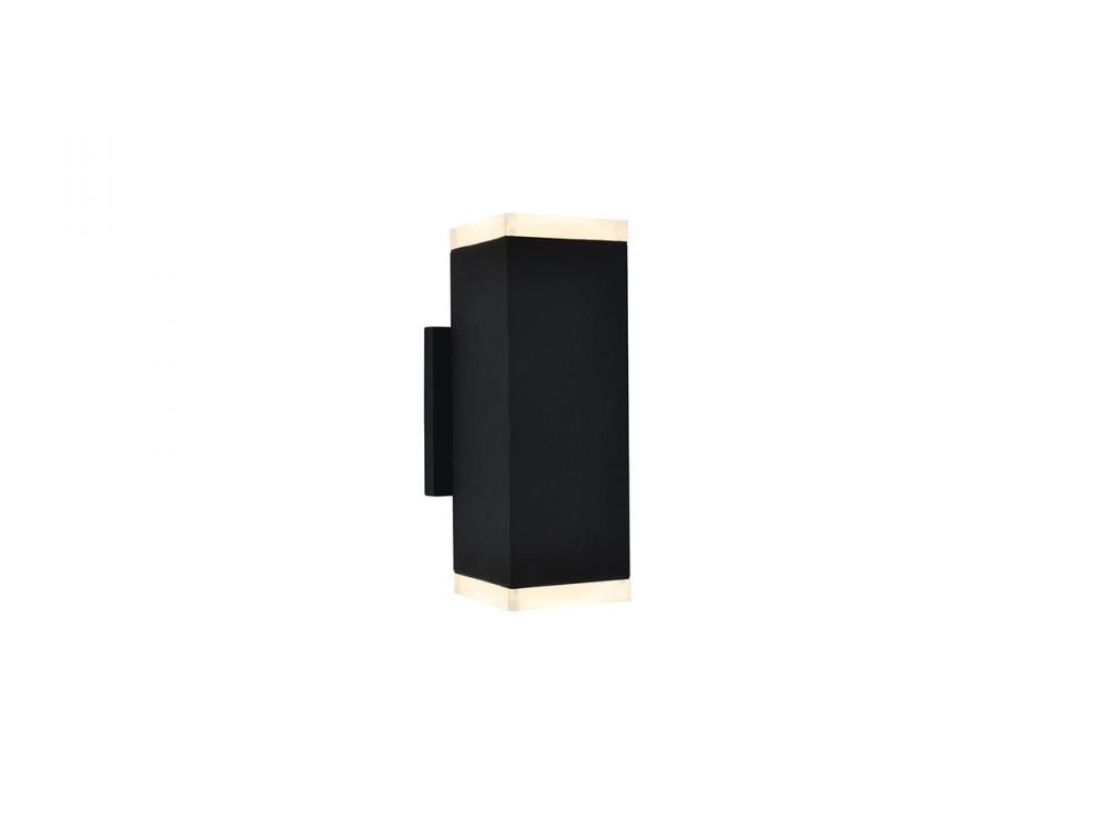 Avenue Outdoor 10" Sconce in Black with LED Panel