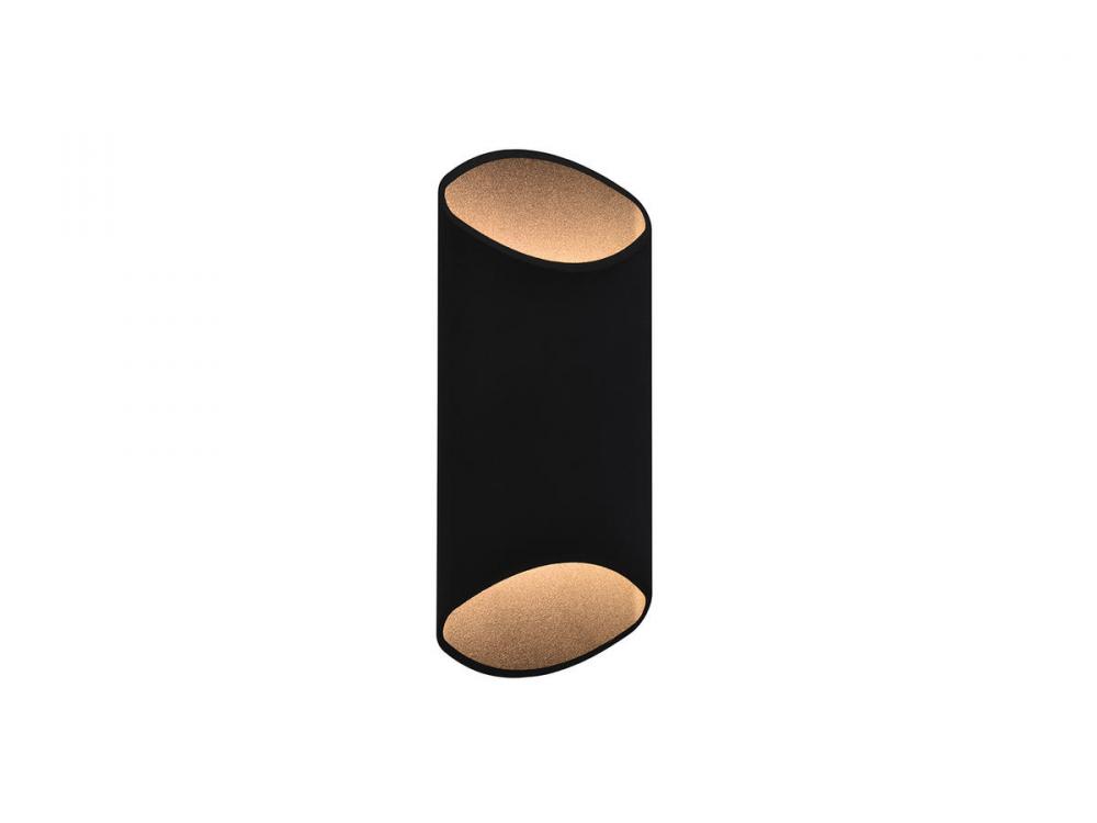 Avenue Outdoor 16" Cylindrical Sconce in Black