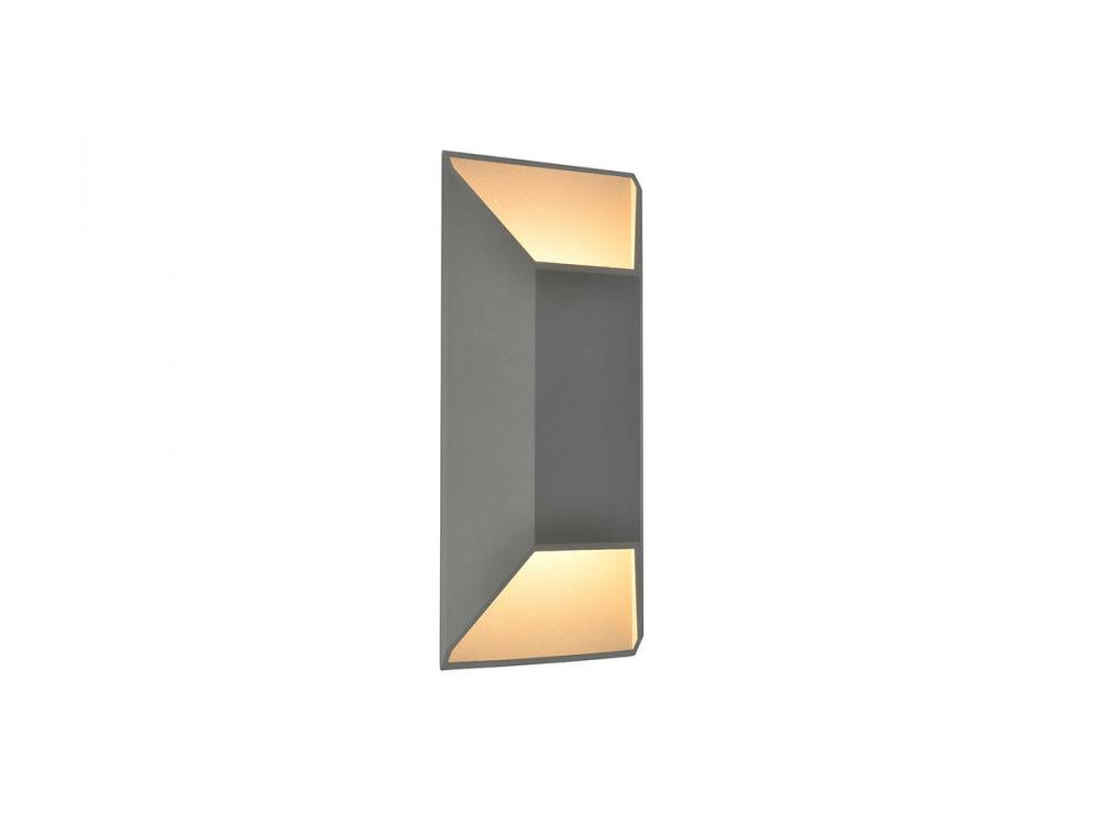 Avenue Outdoor 16" Rectangular Sconce in Silver