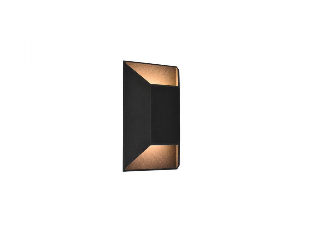 Avenue Outdoor 12" Rectangular Sconce in Black