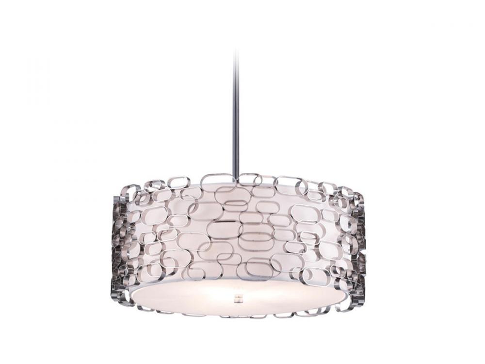Ventura Blvd. 21" Round Chandelier in Polished Nickel