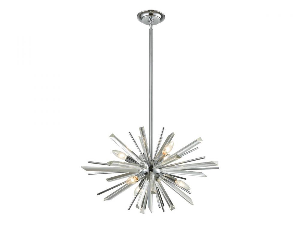 Palisades Ave. 24" Chandelier in Chrome