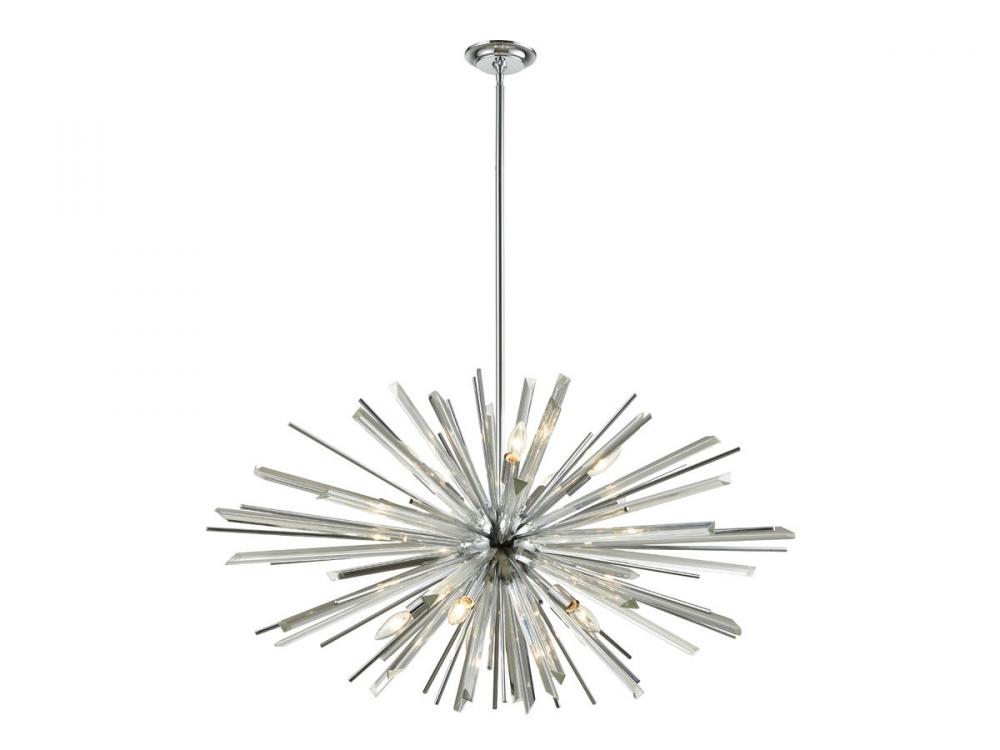Palisades Ave. 39" Chandelier in Chrome