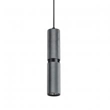 Avenue Lighting HF1078-DGY - Cicada 12" Knurled Pendant in Dark Grey and Black