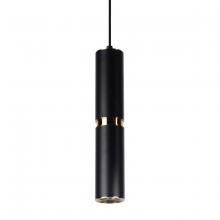 Avenue Lighting HF1078-BBK - Cicada 13" Knurled Pendant in Black and Brass
