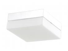 Avenue Lighting HF1110-CH - Cermack St. 11" Square Flush Mount  in Chrome with White Glass