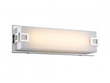 Avenue Lighting HF1118-CH - Cermack St. 26"  LED Resctangular  Vanity Bath Bar in Polished Chrome with Frosted Glass Panel