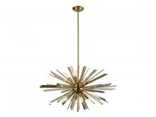 Avenue Lighting HF8202-AB - Palisades Ave. 32" Chandelier in Aged Brass