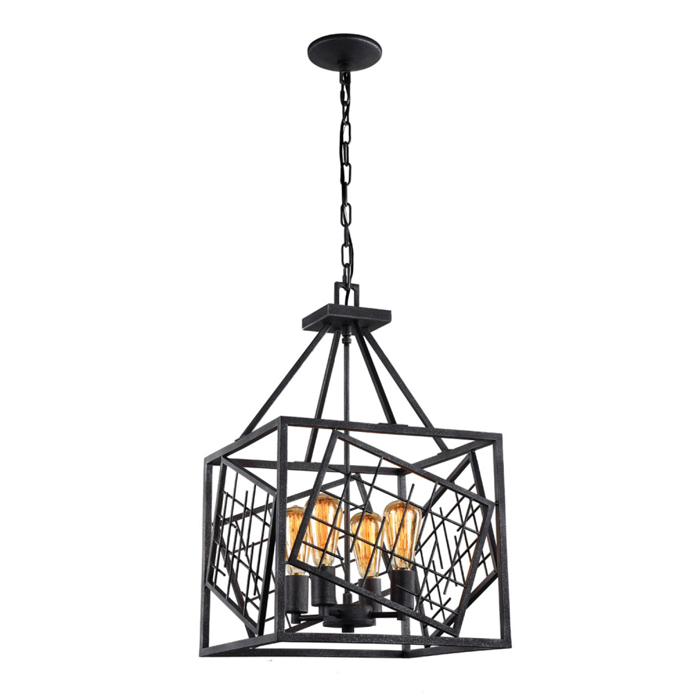 Plexus Iron Cage Pendant in Rustic Iron