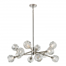 ZEEV Lighting CD10310-12-PN - Parisian 35" 12-Light, Crystal Sputnik in Polished Nickel