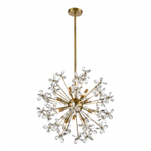 ZEEV Lighting CD10336-8-AGB - Adelle 8-Light, 20" Crystal Sputnik in Aged Brass
