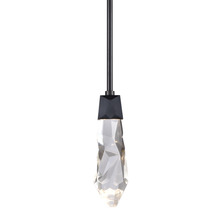 ZEEV Lighting MP11404-LED-SBB - Angelus LED 1-Light, Crystal Mini-Pendant in Brushed Black