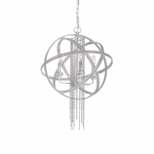 ZEEV Lighting MP40011-1-SW - Cascade 11" 1-Light, Orbital Crystal Mini-Pendant in Satin White