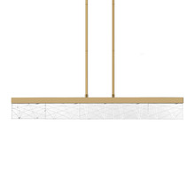 ZEEV Lighting PL11501-LED-43-AGB - Lucus 43" LED Sleek Crystal Linear Pendant in Aged Brass