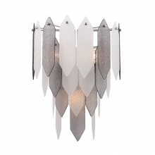 ZEEV Lighting WS70012-3-CH-SMF - Stratus 3-Light, Smoked Glass Wall Sconce in Polished Chrome
