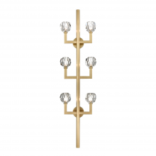 ZEEV Lighting WS70039-6-AGB - Parisian 60" Grand 6-Light, Crystal Wall Sconce in Aged Brass