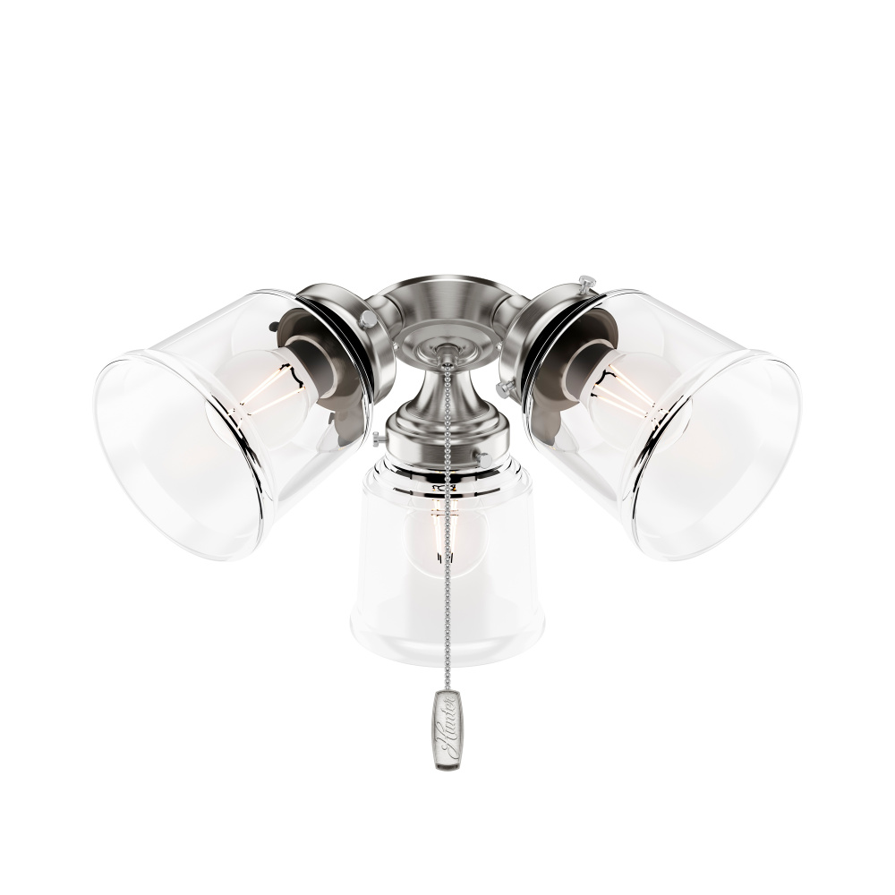 Hunter 3 LED Light Kit Brushed Nickel