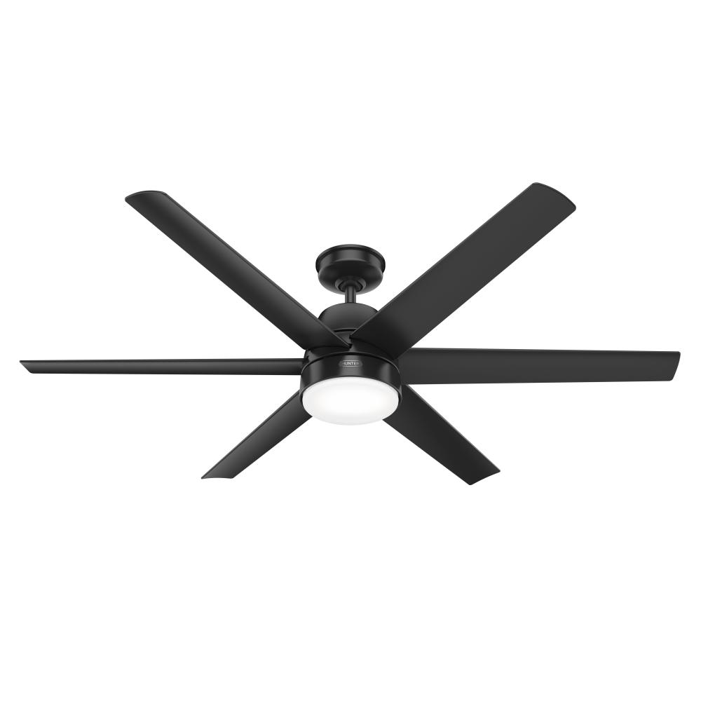 Hunter 60 in Skysail ENERGY STAR® Matte Black WeatherMax Indoor / Outdoor Ceiling Fan