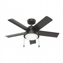 Hunter 51441 - Hunter 44 in Seawall Noble Bronze WeatherMax Indoor / Outdoor Ceiling Fan with LED Lt Kit
