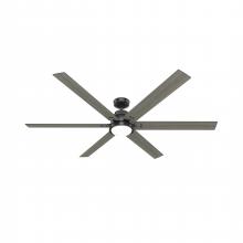 Hunter 51950 - Hunter 72 inch Gravity Wi-Fi ENERGY STAR® Matte Black Ceiling Fan with LED Lt Kit