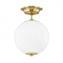 Hudson Valley MDS703-AGB - Sphere No.1 Semi Flush