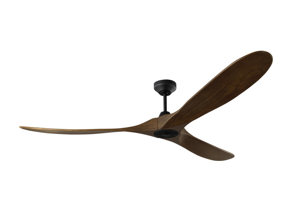 Maverick Smart 70 Ceiling Fan in Midnight Black with Dark Walnut Blades