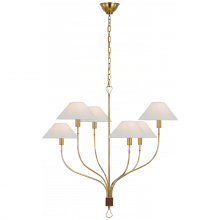 Visual Comfort & Co. Signature Collection ALL US AL 5002HAB/SDL-L - Griffin Large Staggered Tail Chandelier