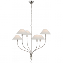 Visual Comfort & Co. Signature Collection ALL US AL 5002PN/PAR-L - Griffin Large Staggered Tail Chandelier