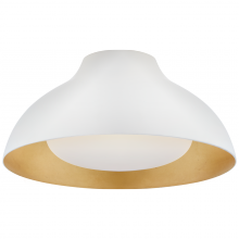 Visual Comfort & Co. Signature Collection ALL US ARN 4350PW-SWG - Agnes 15" Flush Mount