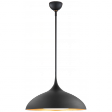 Visual Comfort & Co. Signature Collection ALL US ARN 5372MBK-SWG - Agnes 21" Pendant