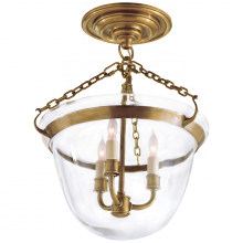 Visual Comfort & Co. Signature Collection RL CHC 2109AB - Country Semi-Flush Bell Jar Lantern