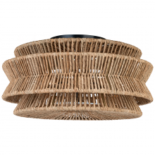 Visual Comfort & Co. Signature Collection ALL US CHC 4016BZ/NAB - Antigua XL Drum Semi-Flush Mount