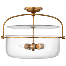 Visual Comfort & Co. Signature Collection ALL US CHC 4270GI-CG - Lorford Medium Semi-Flush Lantern