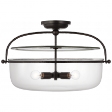 Visual Comfort & Co. Signature Collection ALL US CHC 4272AI-CG - Lorford Large Semi Flush Lantern