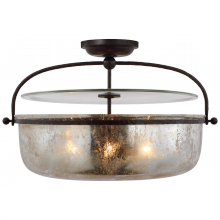 Visual Comfort & Co. Signature Collection ALL US CHC 4272AI-MG - Lorford Large Semi Flush Lantern