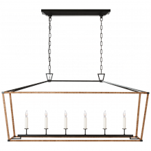 Visual Comfort & Co. Signature Collection ALL US CHC 5766AI/NRT - Darlana Large Rattan Wrapped Linear Lantern