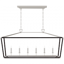 Visual Comfort & Co. Signature Collection ALL US CHC 5766PN/BRT - Darlana Large Rattan Wrapped Linear Lantern