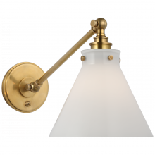 Visual Comfort & Co. Signature Collection ALL US CHD 2525AB-WG - Parkington Single Library Wall Light