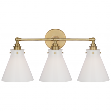 Visual Comfort & Co. Signature Collection ALL US CHD 2529AB-WG - Parkington 24" Three Light Bath Bar