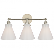 Visual Comfort & Co. Signature Collection ALL US CHD 2529PN-WG - Parkington 24" Three Light Bath Bar