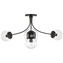 Visual Comfort & Co. Signature Collection ALL US KS 4009BZ-CG - Prescott Large Semi-Flush Mount