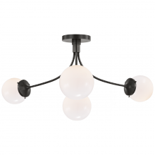 Visual Comfort & Co. Signature Collection ALL US KS 4009BZ-WG - Prescott Large Semi-Flush Mount