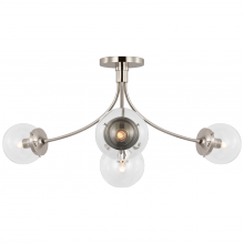 Visual Comfort & Co. Signature Collection ALL US KS 4009PN-CG - Prescott Large Semi-Flush Mount