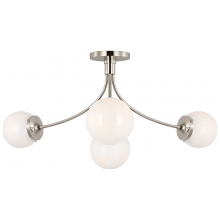 Visual Comfort & Co. Signature Collection ALL US KS 4009PN-WG - Prescott Large Semi-Flush Mount