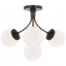 Visual Comfort & Co. Signature Collection ALL US KS 4407BZ-WG - Prescott Medium Semi-Flush Mount