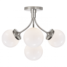 Visual Comfort & Co. Signature Collection ALL US KS 4407PN-WG - Prescott Medium Semi-Flush Mount